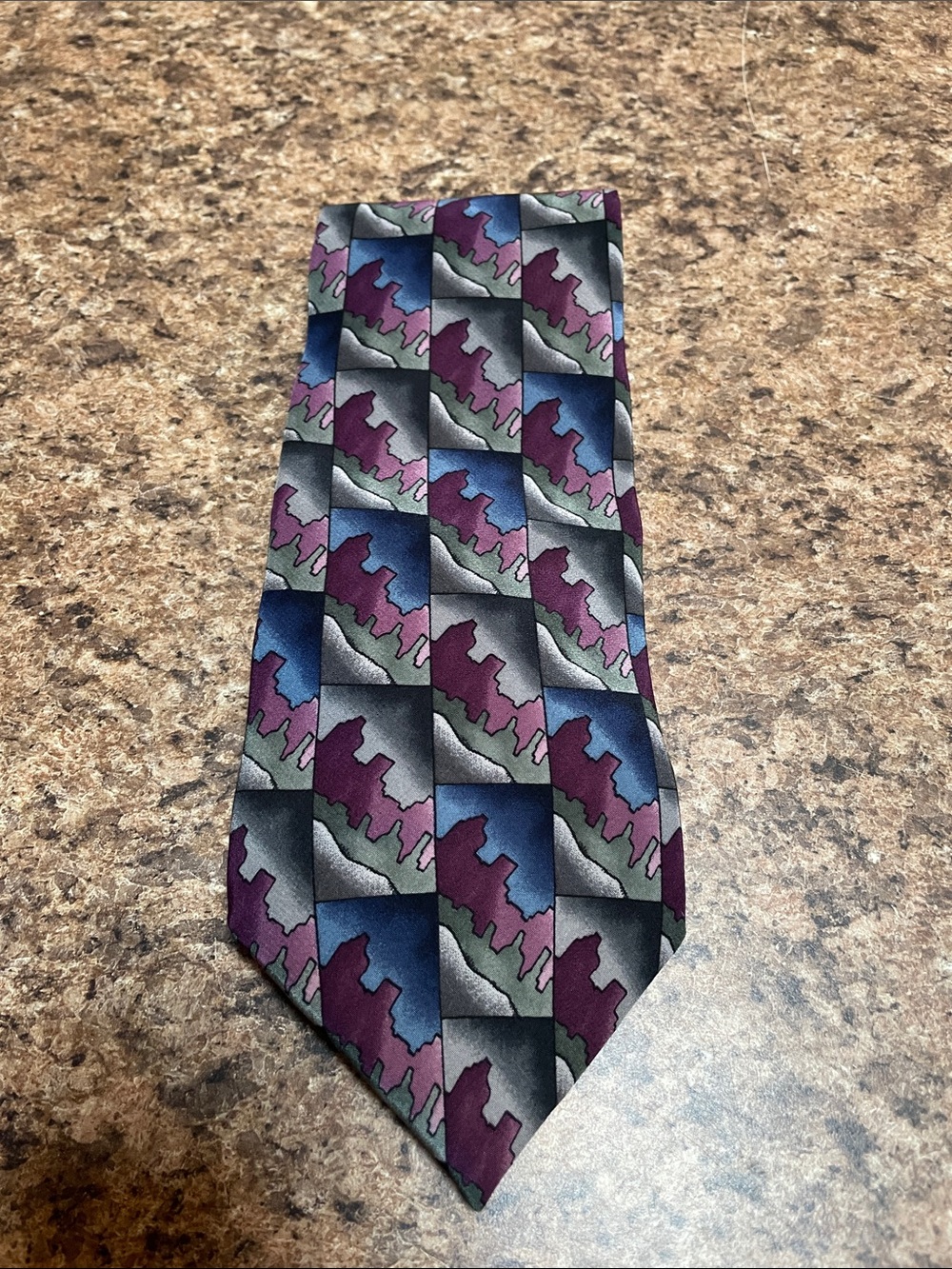 J.Garcia Dawn At The Ritz Carlton 100% Silk Purple